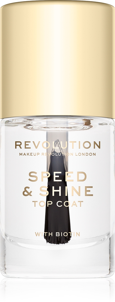 

Лак для ногтей Speed & Shine быстросохнущий, прозрачный Makeup Revolution, 10 мл