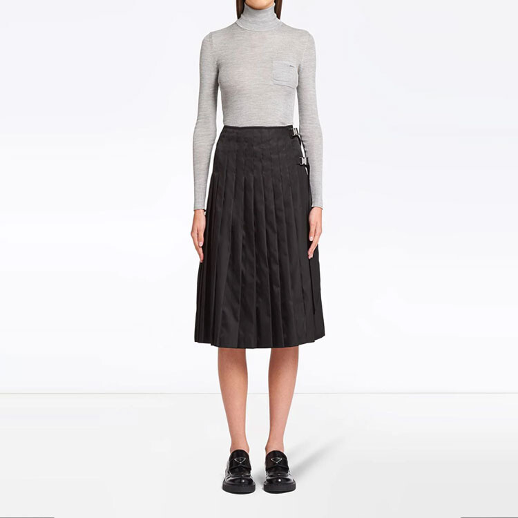 PRADA Женская повседневная длинная юбка, цвет Black — фото 2