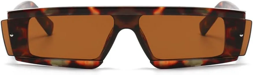 

Солнцезащитные очки UV400 – конфетные цвета, без оправы, в стиле панк, для женщин и мужчин, для бега и занятий спортом на открытом воздухе UYPTK, Leopard