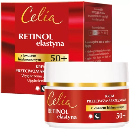 

Крем Retinol And Elastin 50 Plus Anti Wrinkle With Hyaluronic Acid Day
