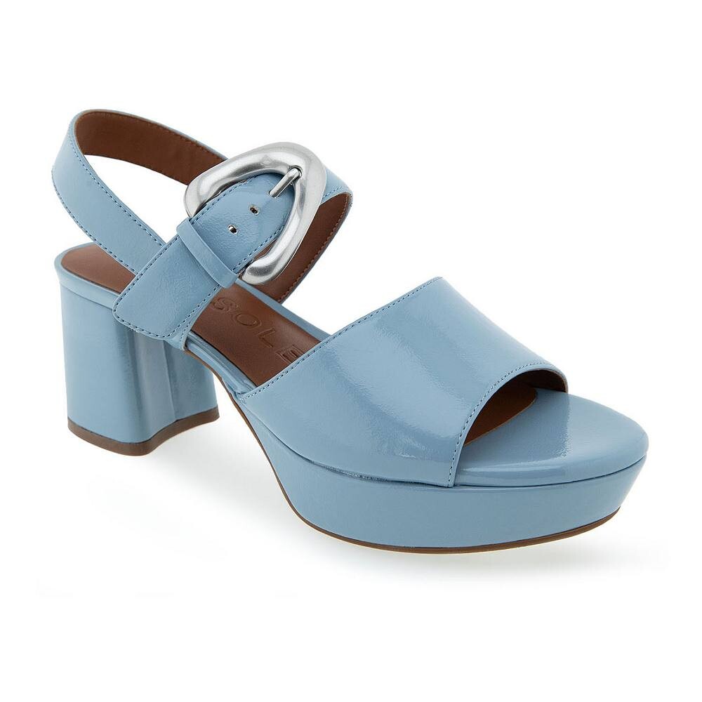 

Женские сандалии на платформе Aerosoles Chamber, цвет Dusty Blue Patent Pu