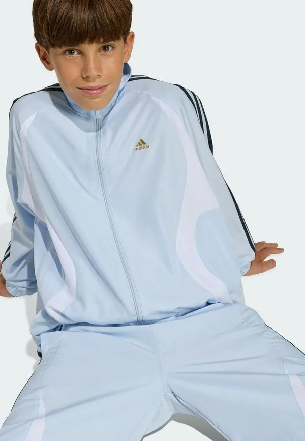 Свободная тренировочная куртка для юниоров teamgeist Adidas Originals, Crystal Sky/White Aurora Ink Dark Football Gold — фото 4