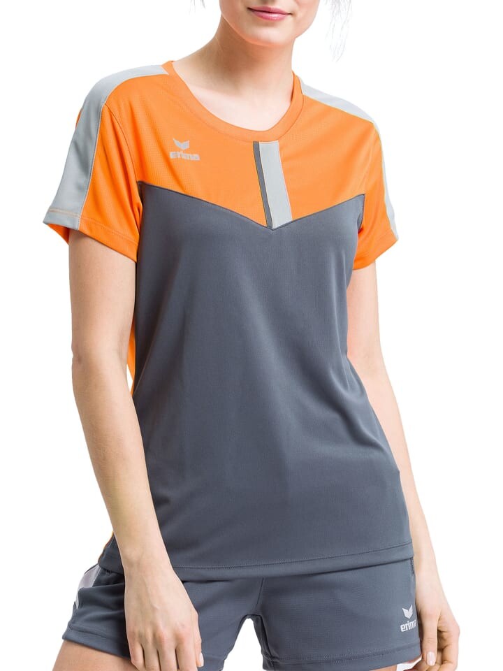 

Функциональная рубашка erima, цвет new orange/slate grey/monument grey
