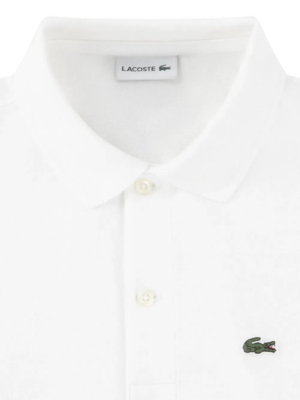 Рубашка-поло с коротким рукавом Lacoste Kids, белый — фото 3