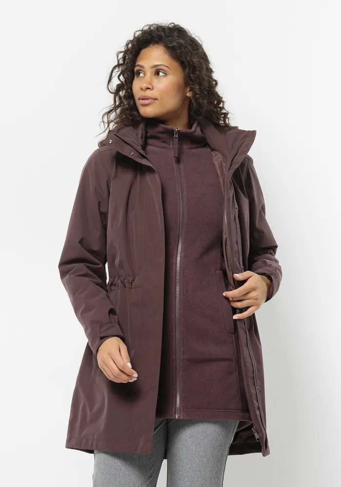 

Функциональное пальто 3-в-1 Jack Wolfskin "OTTAWA COAT", цвет Boysenberry