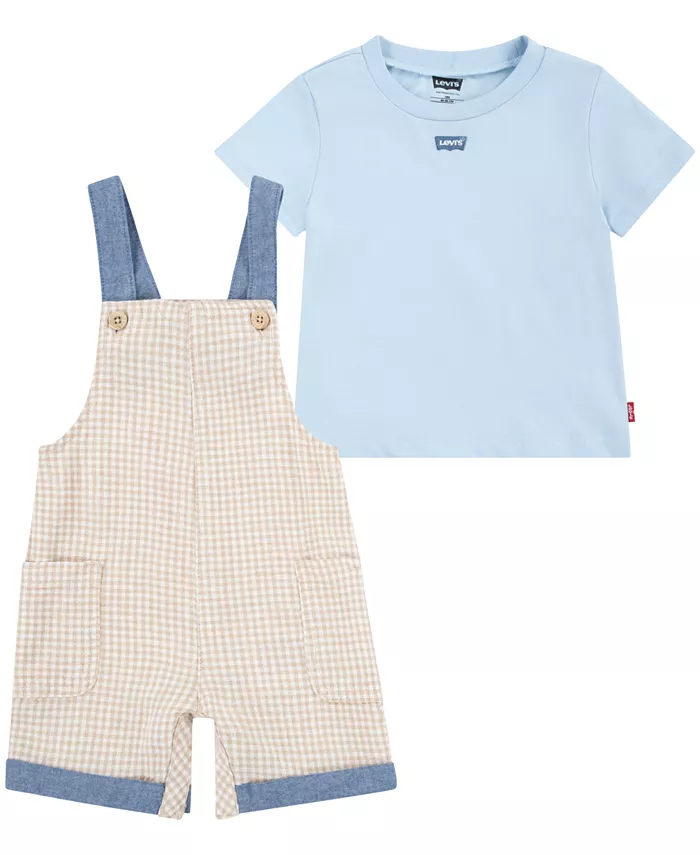 

Комплект из шортиков в клетку и футболки для мальчиков Baby Boys Levi's