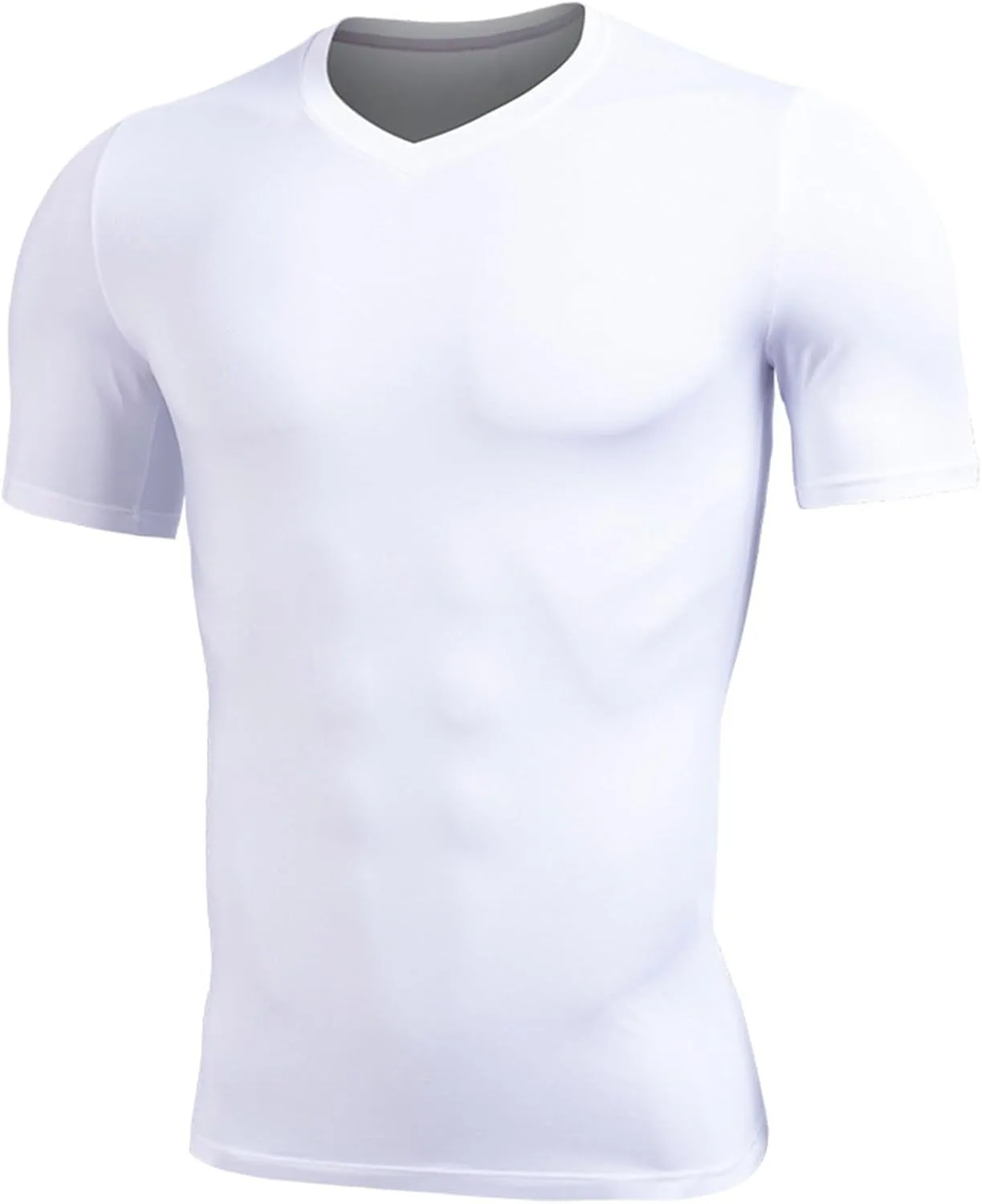 

Мужская футболка с V-образным вырезом Moisture Wicking Quick Dry Stretch Slim Fit oiangi