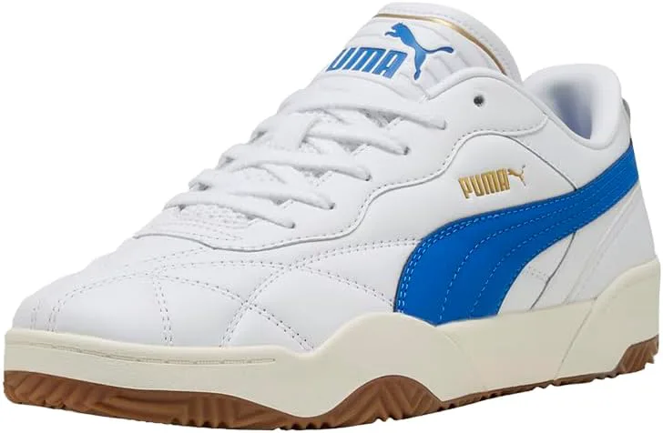 Кроссовки PUMA мужские Tifosi Lux на шнуровке, повседневные - белые, белый — фото 2