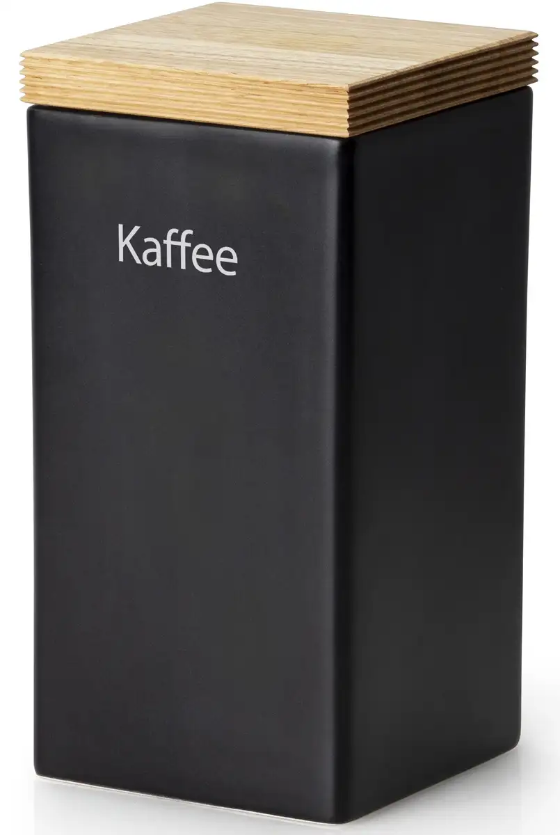 

Банка для кофе Continenta, (1 шт.), банка для кофе 10х21х10 см, черный
