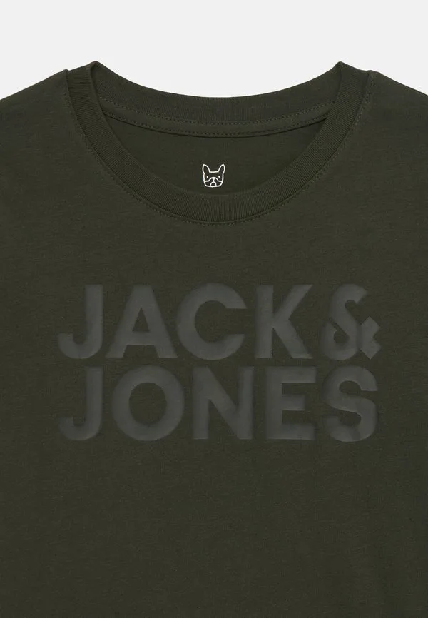 Футболка с логотипом jjecorp и принтом на воротнике. Jack & Jones Junior, Stormy Weather — фото 3