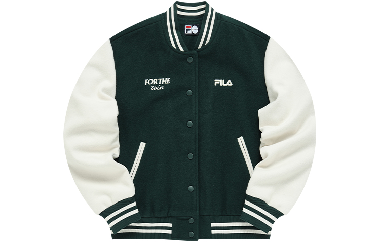 

Бейсбольные куртки женские Deep Island Green Fila Fusion