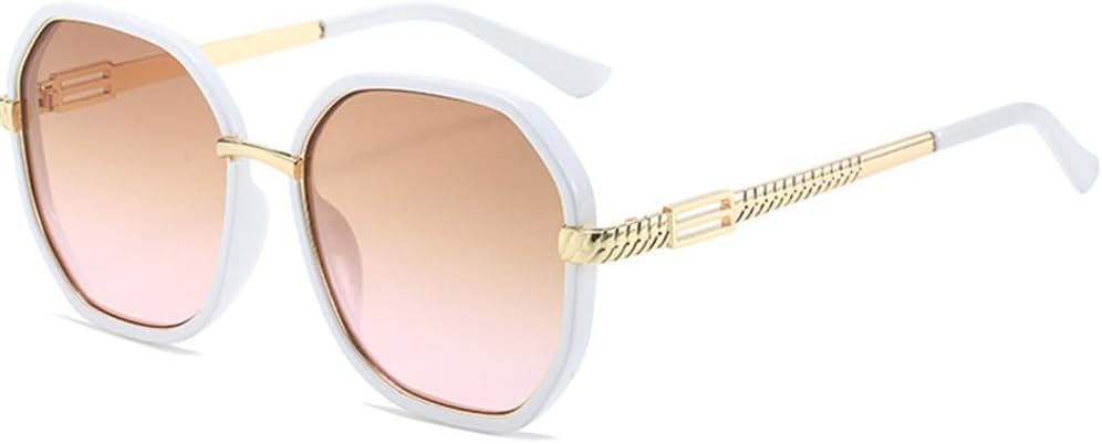 

Женские солнцезащитные очки в крупной металлической оправе для активного отдыха и путешествий, мужские очки для вождения с защитой от УФ-излучения UV400 LANGSER, Brown Tea