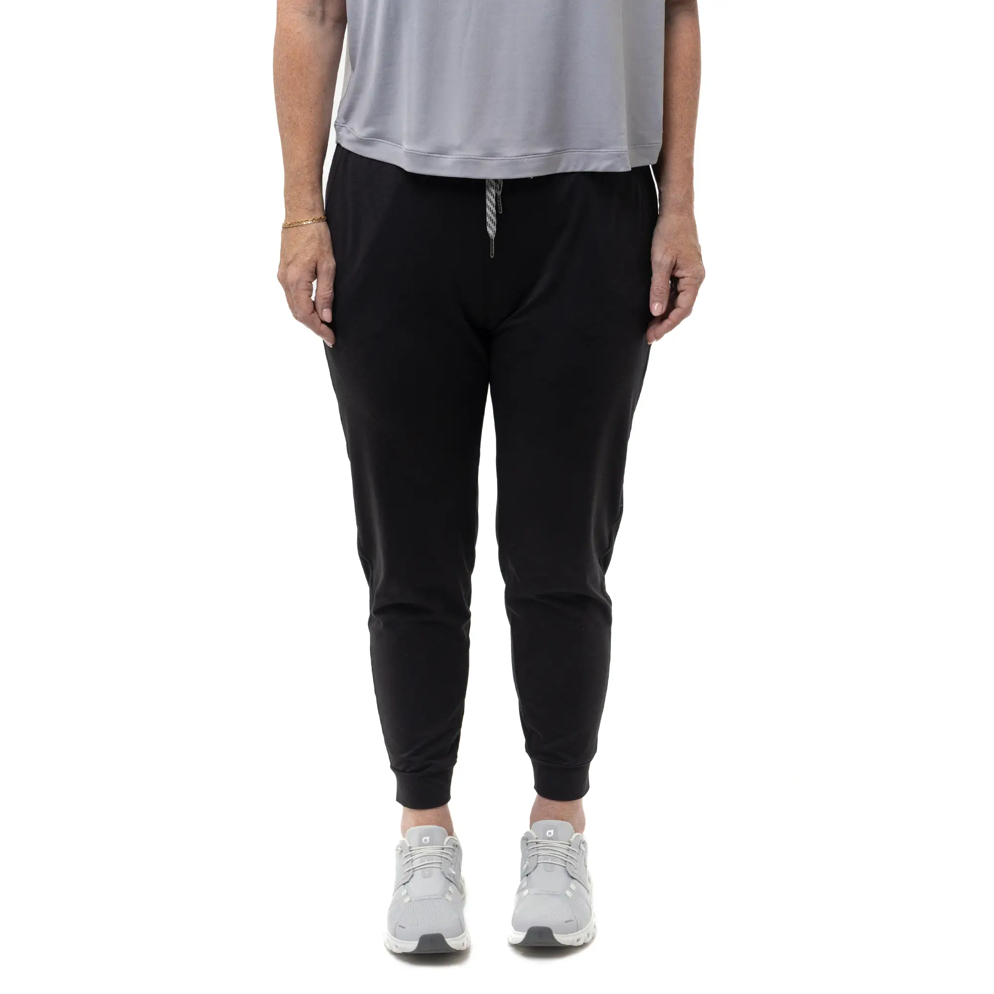 

Женские спортивные брюки цвета "масло" FOLiA, Black Heather