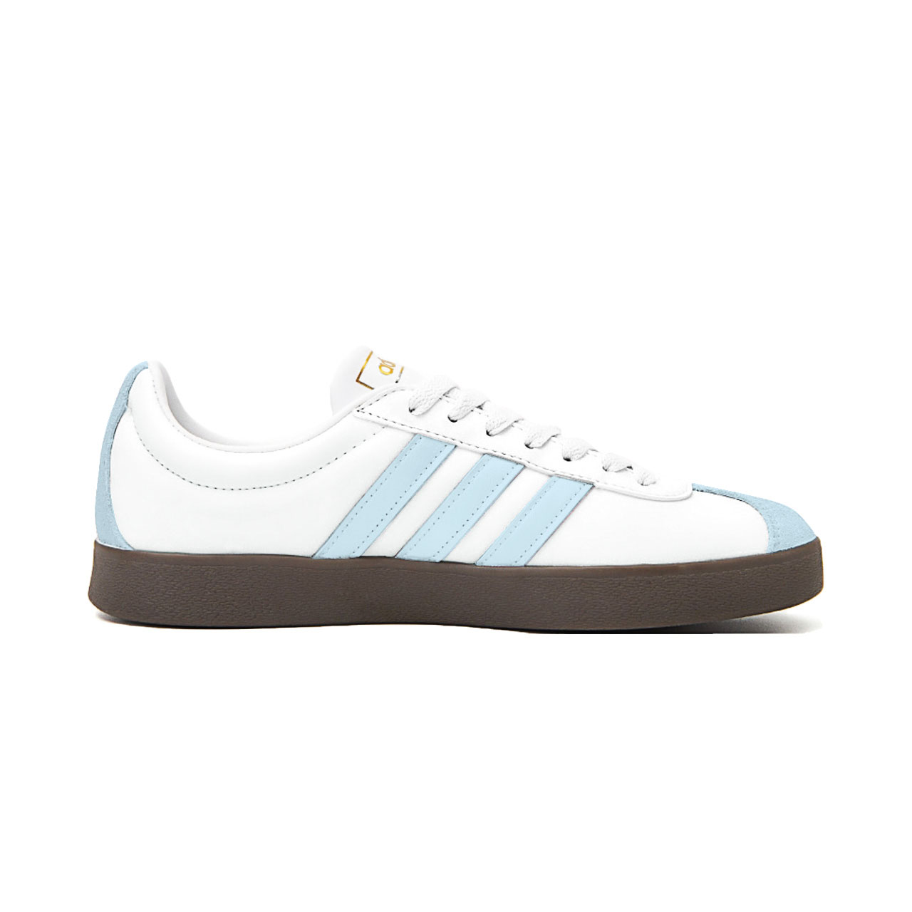 VL COURT 20 Starry Joy, Morning Slip Resistant Cushioning Abrasion Resistant Low top Skateboard Shoes Adidas, белый синий — фото 3