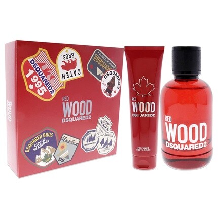 Подарочный набор Red Wood Туалетная вода-спрей 100 мл + лосьон для тела 150 мл, Dsquared2 — фото 3