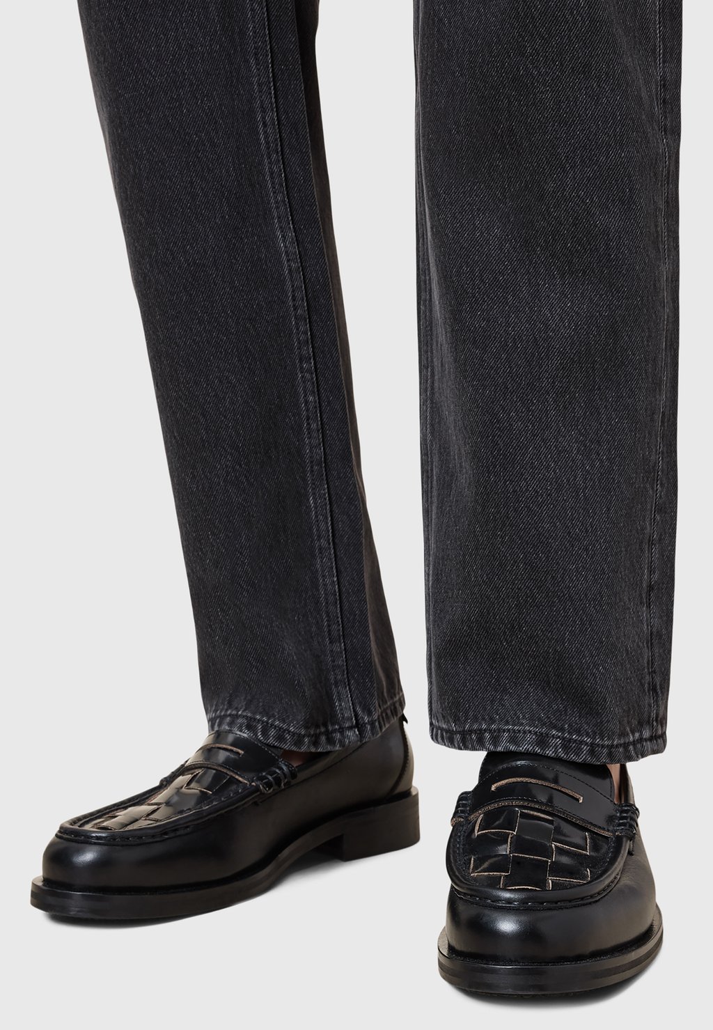 

Слипоны AllSaints, черный