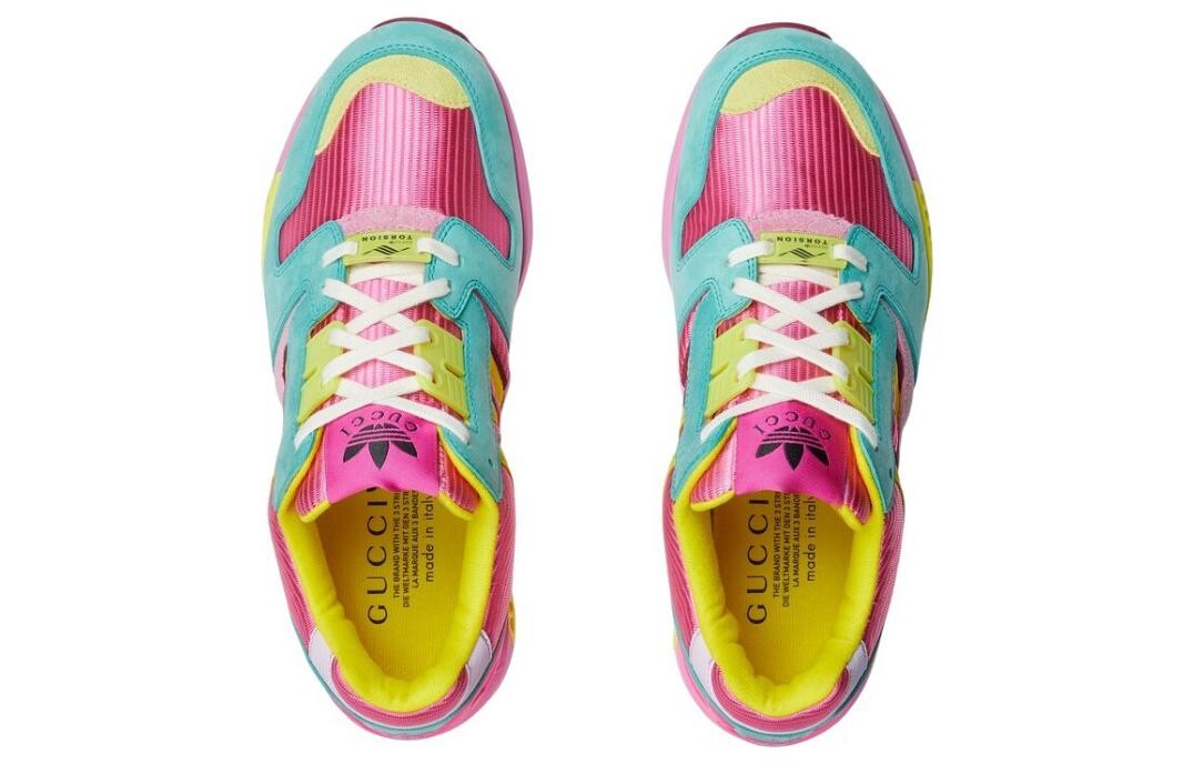 Кроссовки женские Adidas X Gucci ZX 8000, розовый — фото 3
