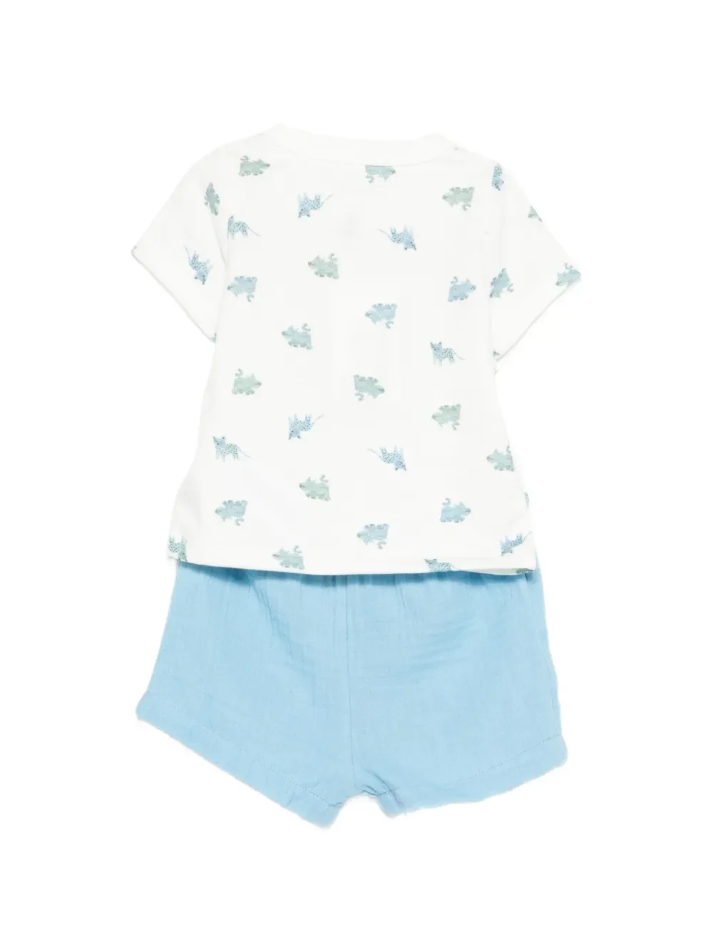 Комплект из двух шорт с анималистичным принтом Petit Bateau, белый — фото 2