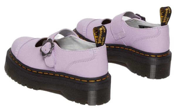 Кроссовки addina flower buckle leather platform shoes 'lilac' Dr. Martens, сиреневый — фото 4
