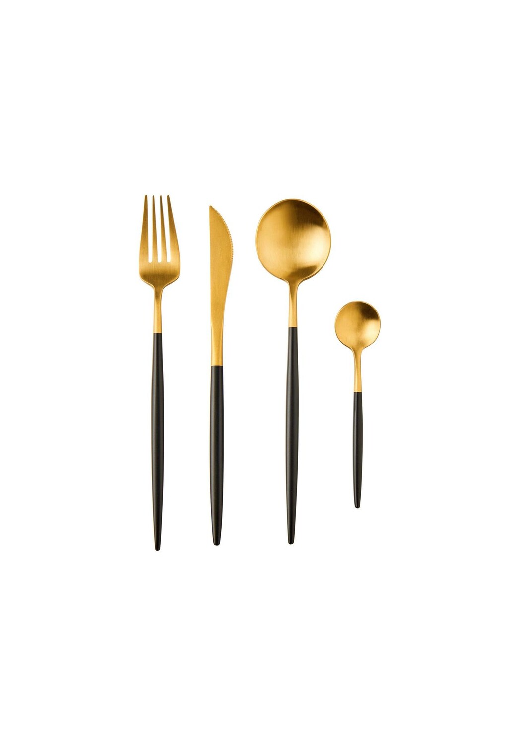 

Набор столовых приборов STILETTO, gold-schwarz