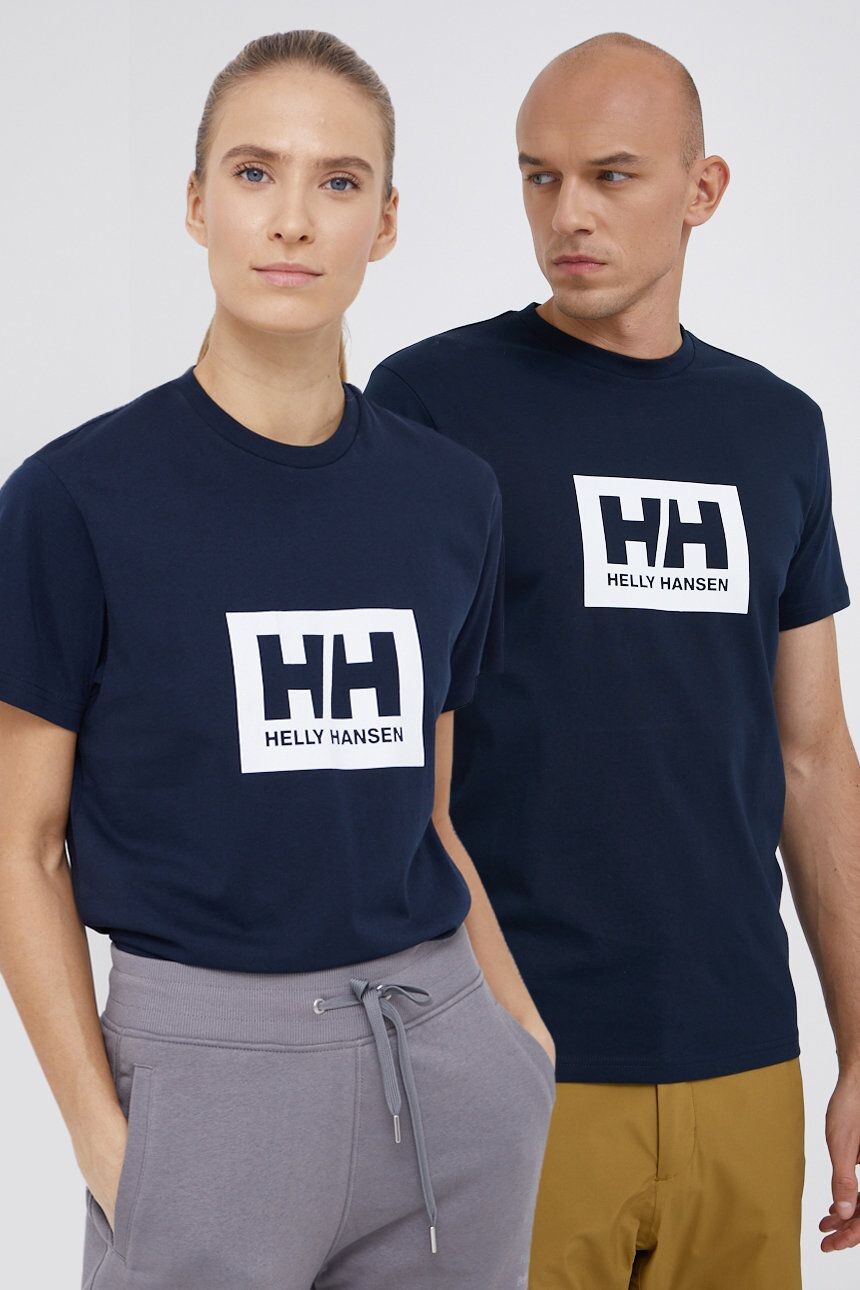 

Хлопковая футболка TOKYO Helly Hansen, темно-синий