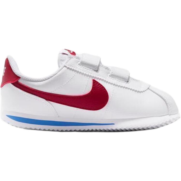 Nike Cortez Low top детские повседневные кроссовки белый синий красный для детей 3-7 лет — фото 3