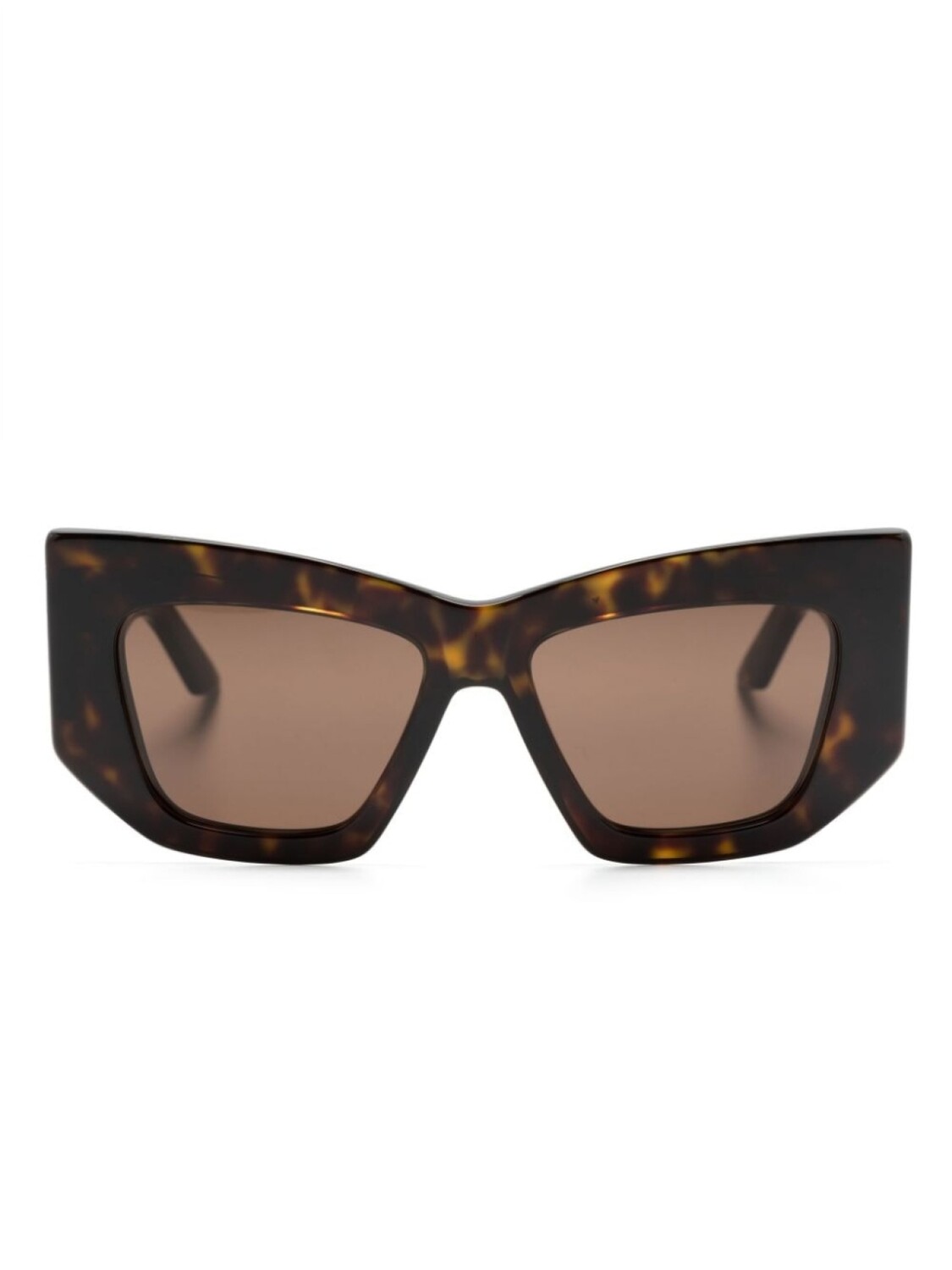 

Солнцезащитные очки черепаховой расцветки Alexander McQueen Eyewear, коричневый