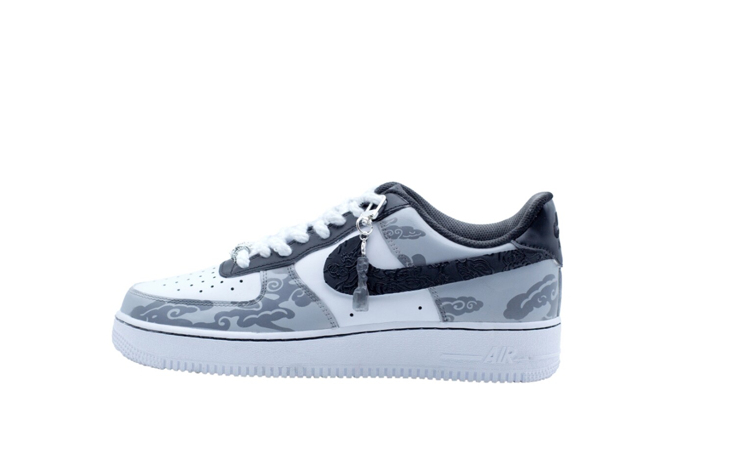 

Кроссовки Nike Air Force 1 Skateboarding Shoes Men Low-top Gray, светло-серый