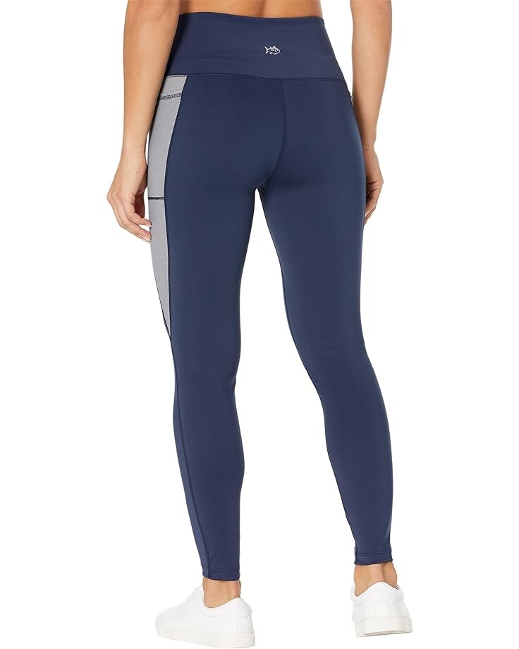 

Брюки Southern Tide Melana High-Waisted Leggings, цвет True Navy