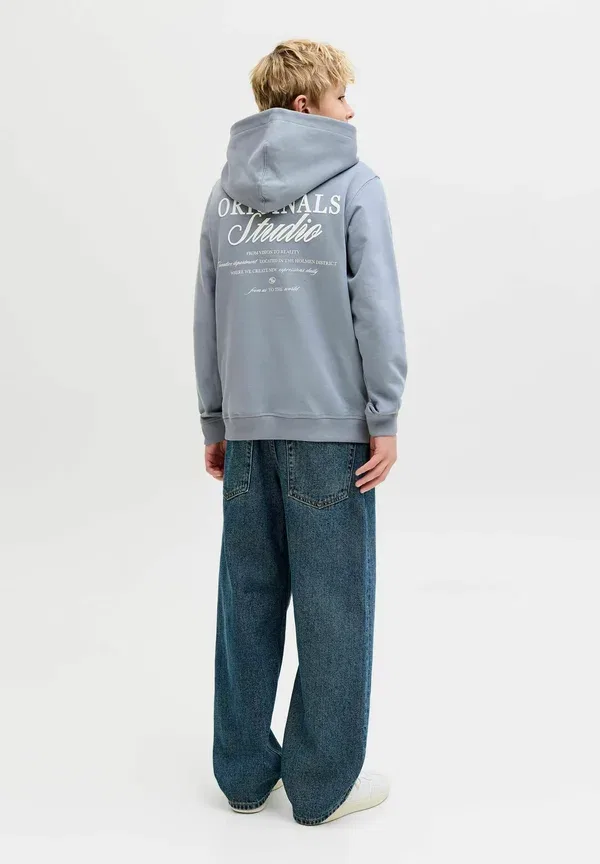 Толстовка с капюшоном Jornorrebro typo back hood sn jnr hoodie Jack & Jones Junior, пассатные ветры — фото 2