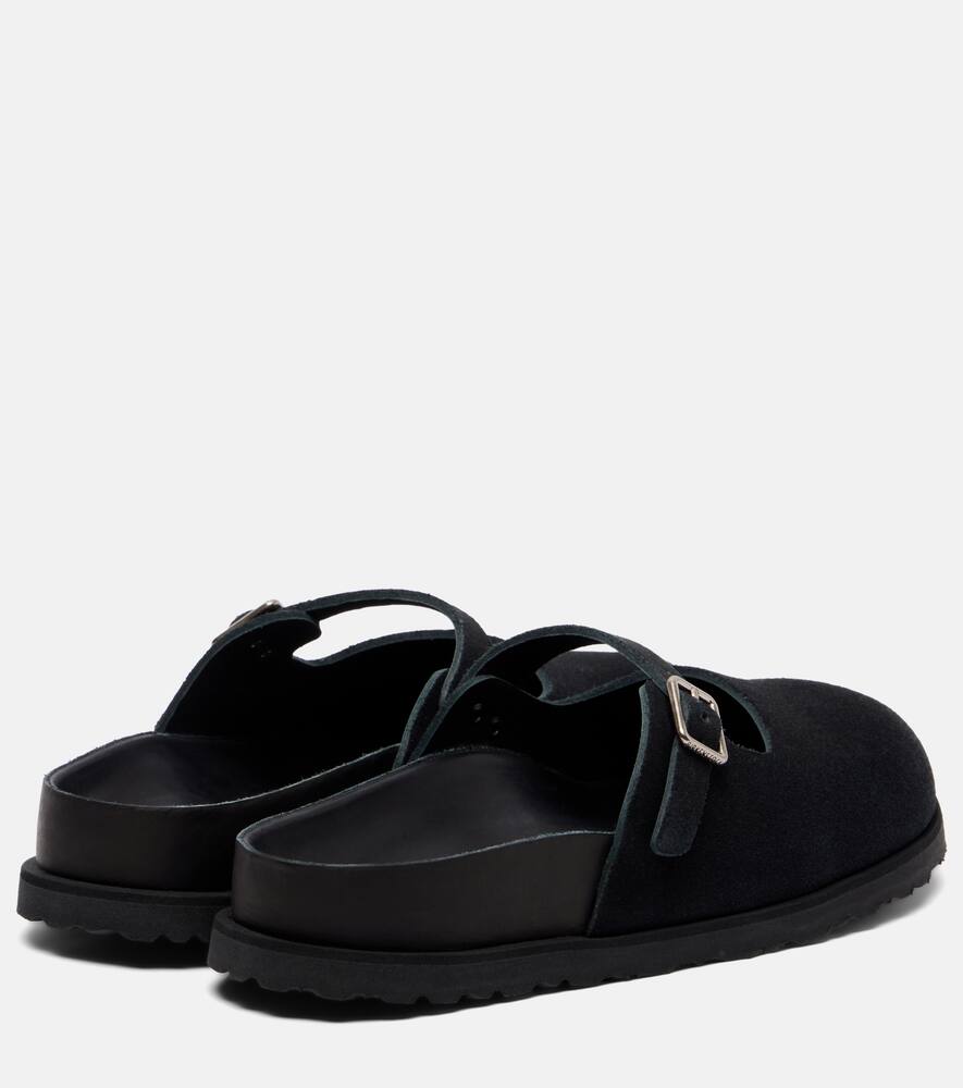Мариа замшевые клоги Birkenstock 1774, Black — фото 2