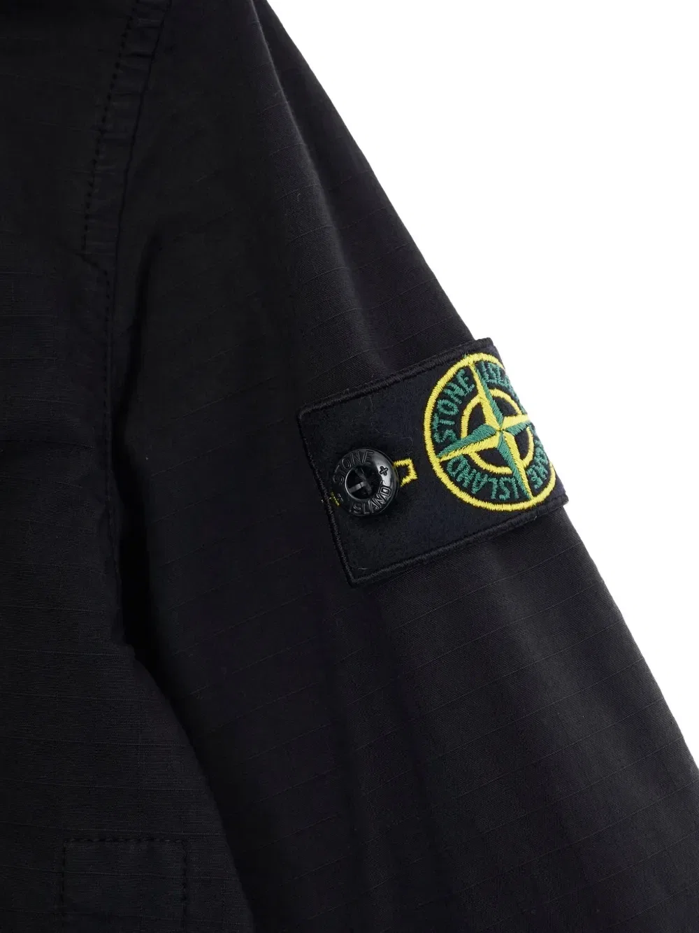 Куртка с капюшоном и карманами Stone Island Junior, черный — фото 3