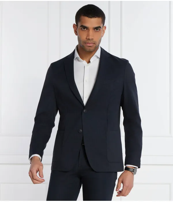 Элегантная куртка p-hanry Slim fit Boss, синий — фото 3