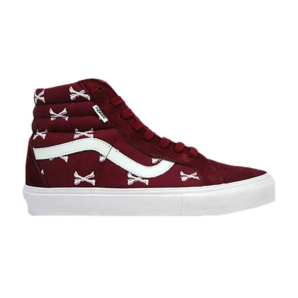Кроссовки WTAPS x Sk8-Hi Vans, красный