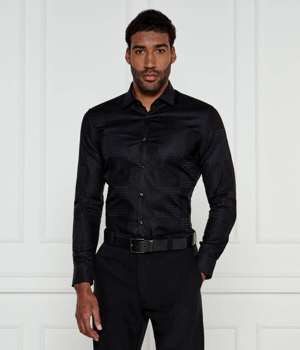 

Рубашка Кенно Slim fit Hugo, черный