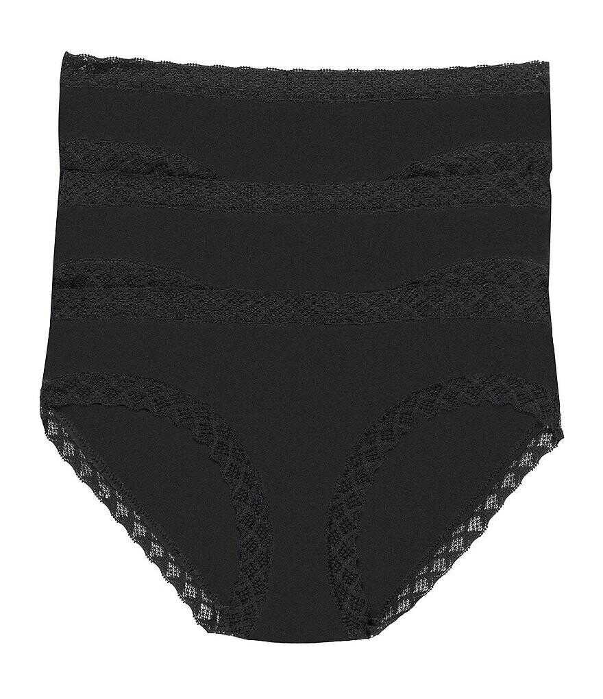 

Трусики Natori Bliss Girl с кружевной отделкой, комплект из 3 шт., мультиколор