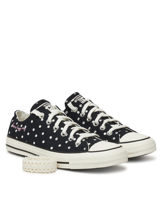 Тканевые кроссовки Chuck Taylor All Star Polka Dots A12570C Converse, черный — фото 2