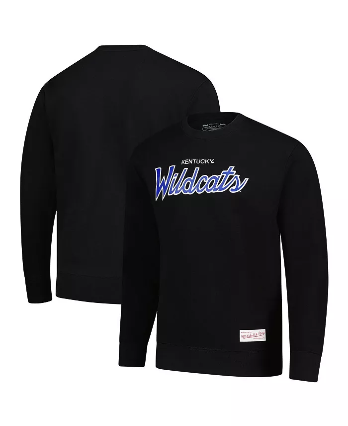 

Мужской черный толстовка Kentucky Wildcats Elite Script Mitchell & Ness
