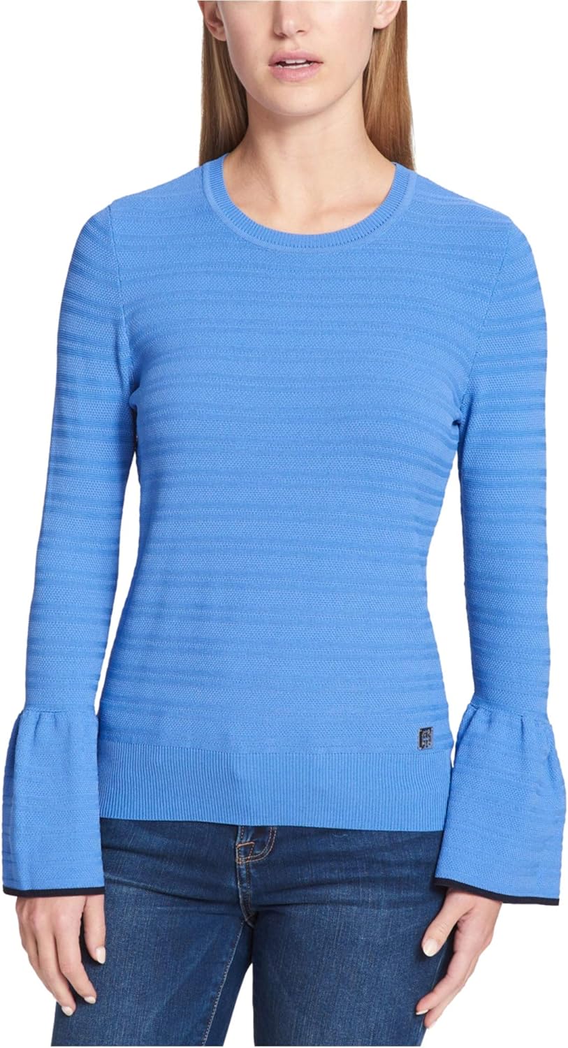 

Женский свитер Tommy Hilfiger с круглым вырезом и рукавами-колокольчиками, Blue