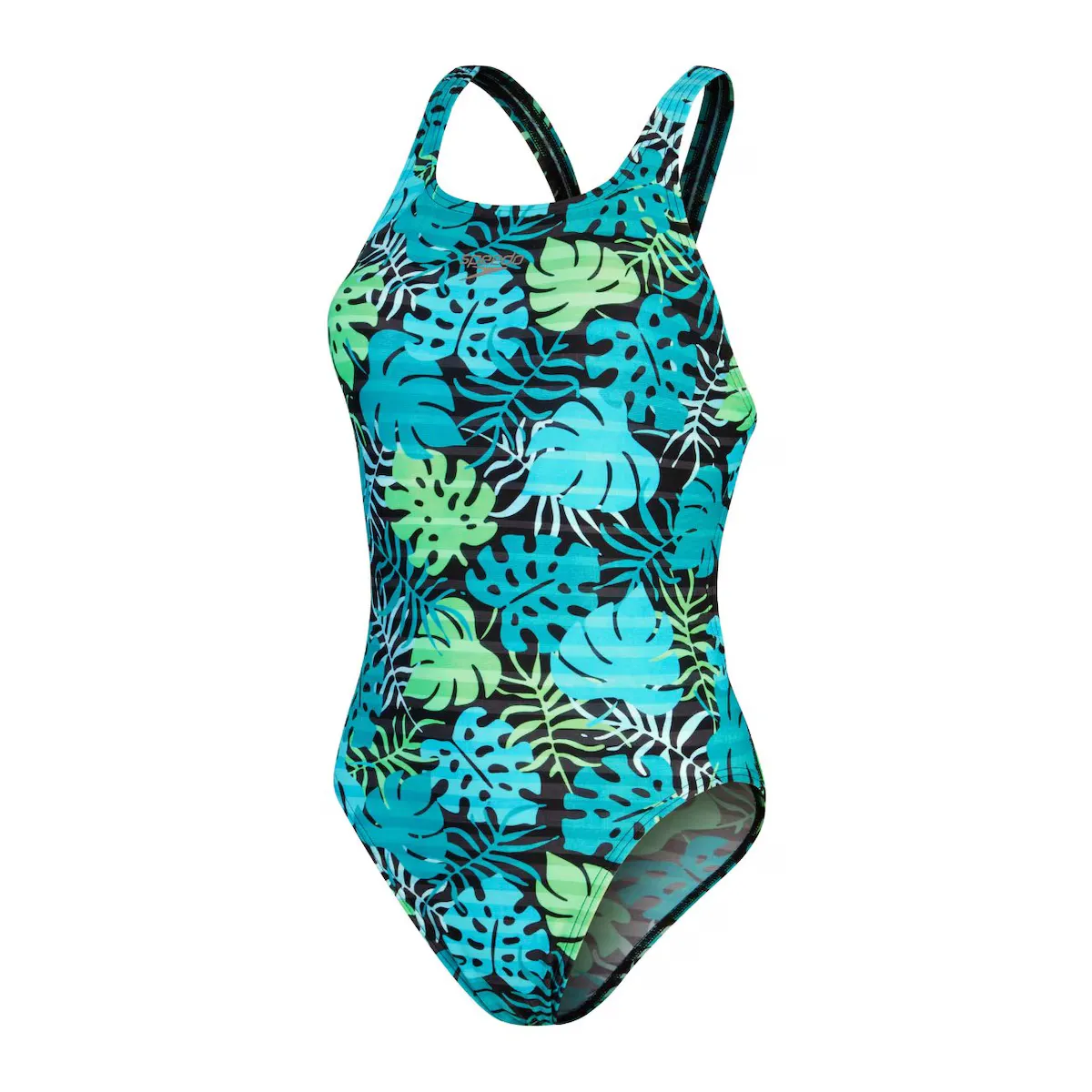 

Женский купальник Speedo Allover Digital Leaderback, черный