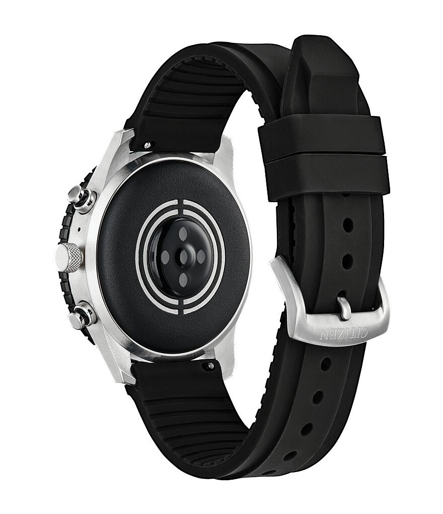 

Умные часы Citizen унисекс G2 Sport с черным силиконовым ремешком, черный