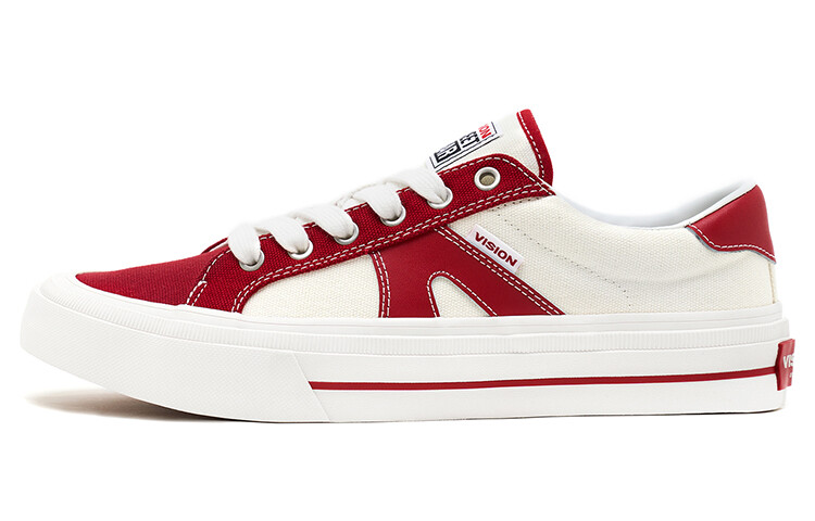 

Кроссовки vision street wear V76 Skateboarding Shoes Unisex Low-top White, цвет Burgundy