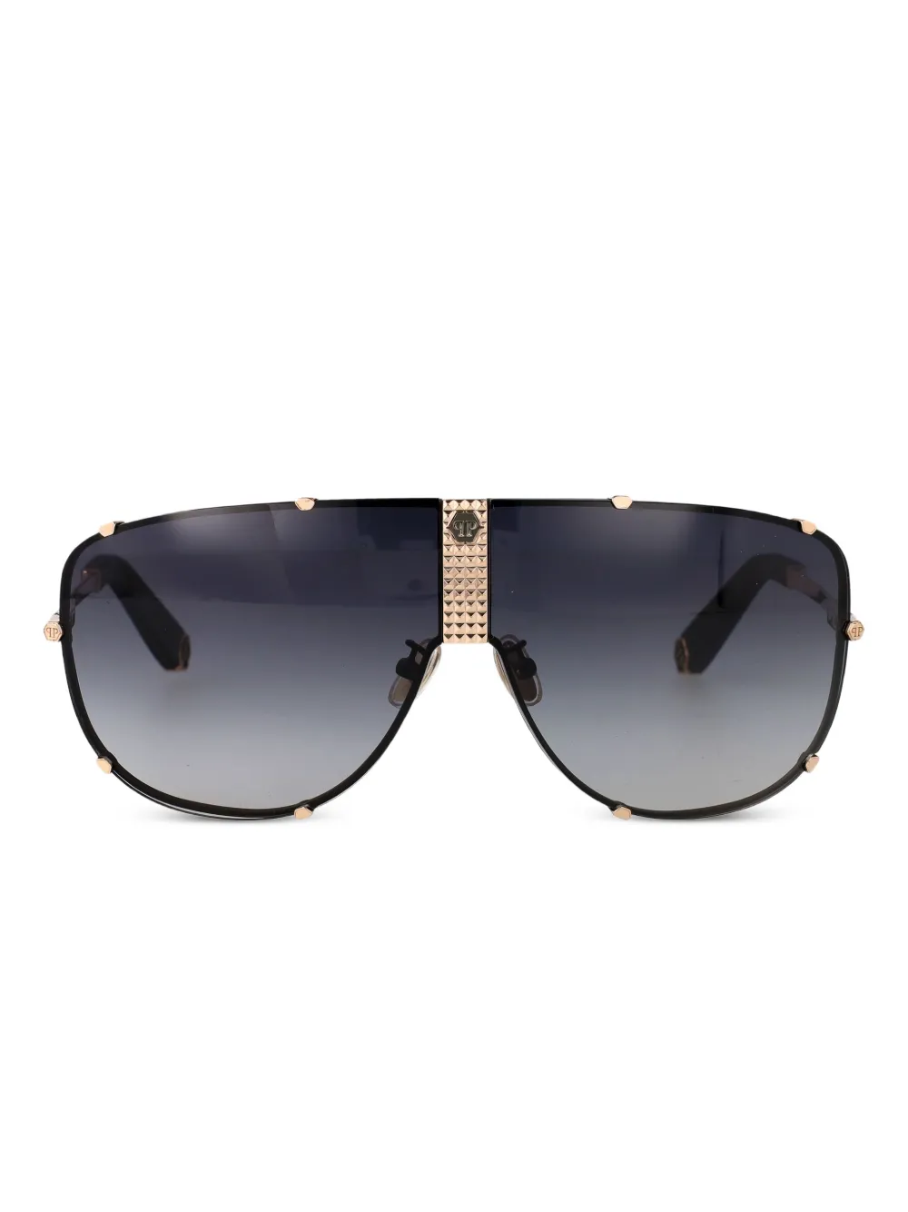 

Солнцезащитные очки-маска Philipp Plein Eyewear, черный