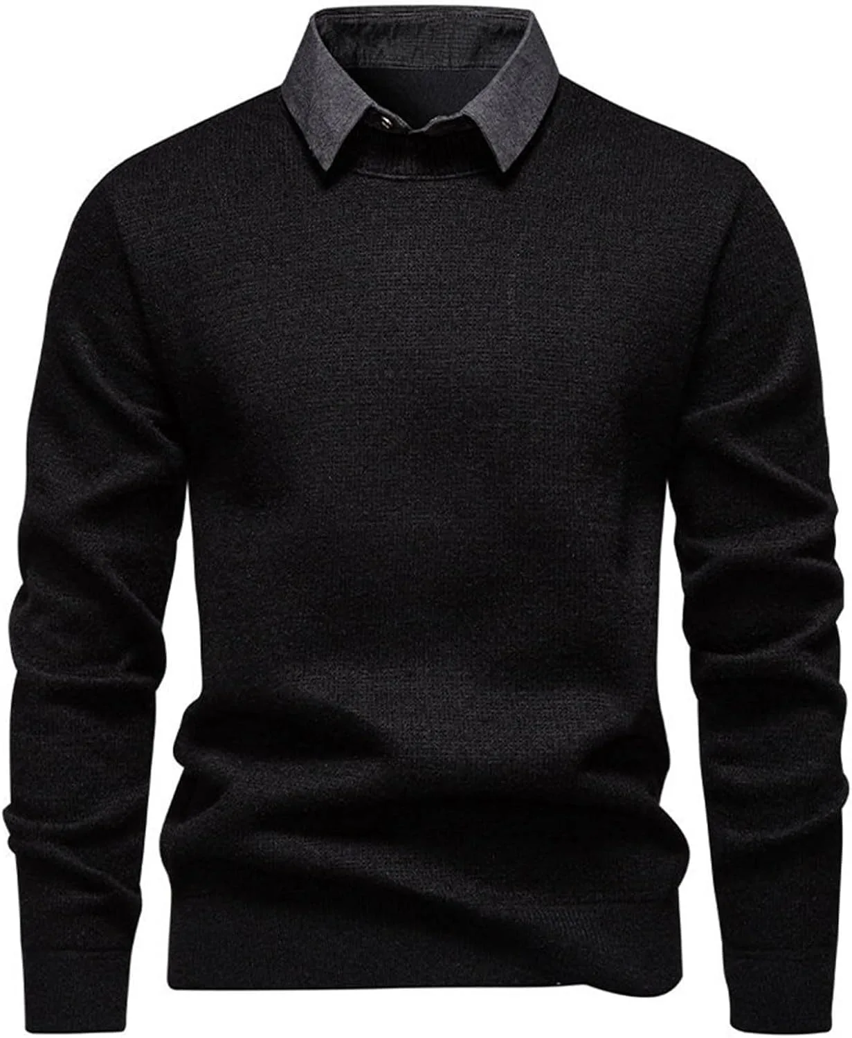 

Мужской кардиган с воротником V-образной формы, кабельной вязкой и пуговицами