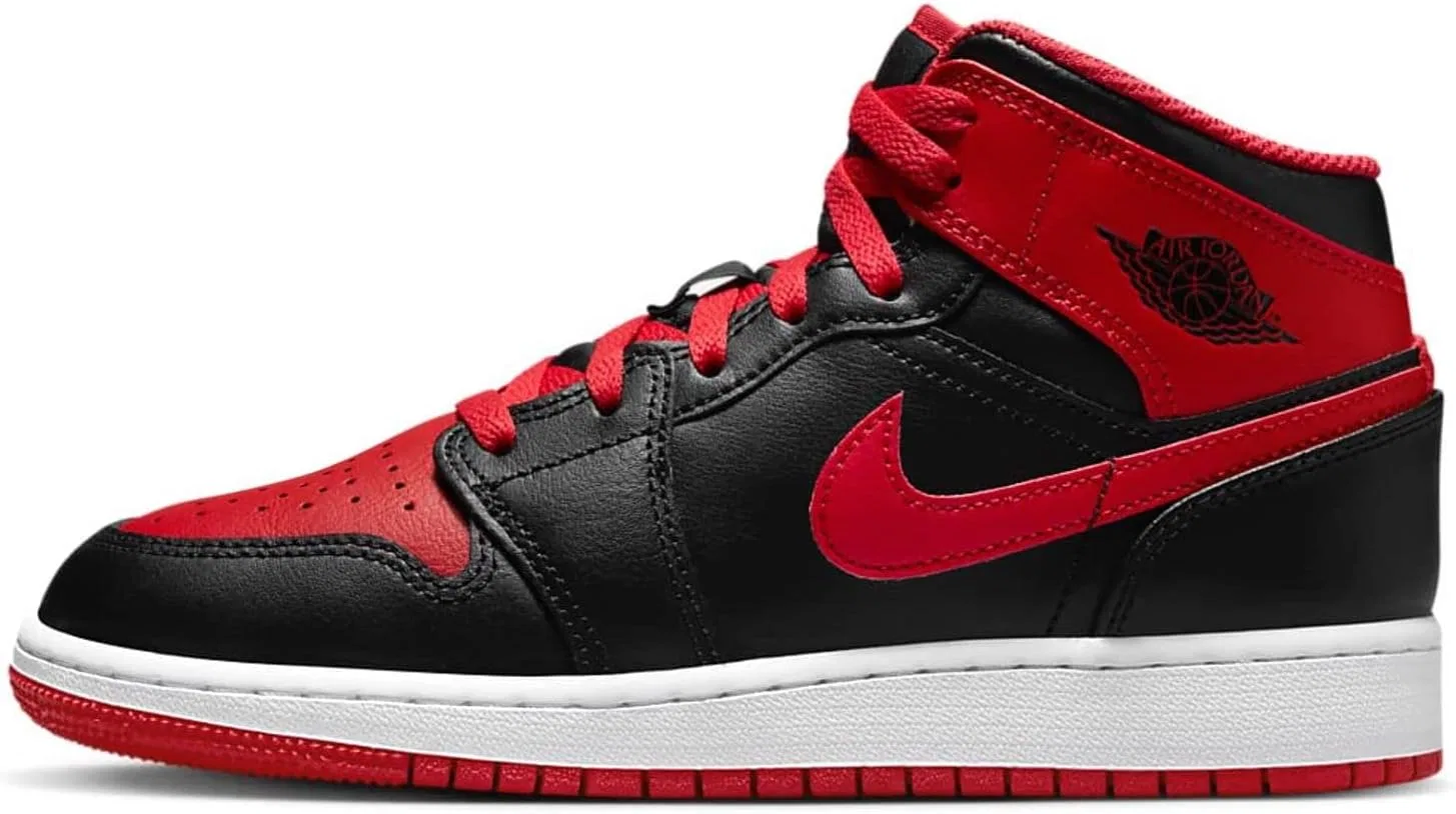 Мужские спортивные повседневные кроссовки Nike Air Jordan 1 Mid Paris, Black Red