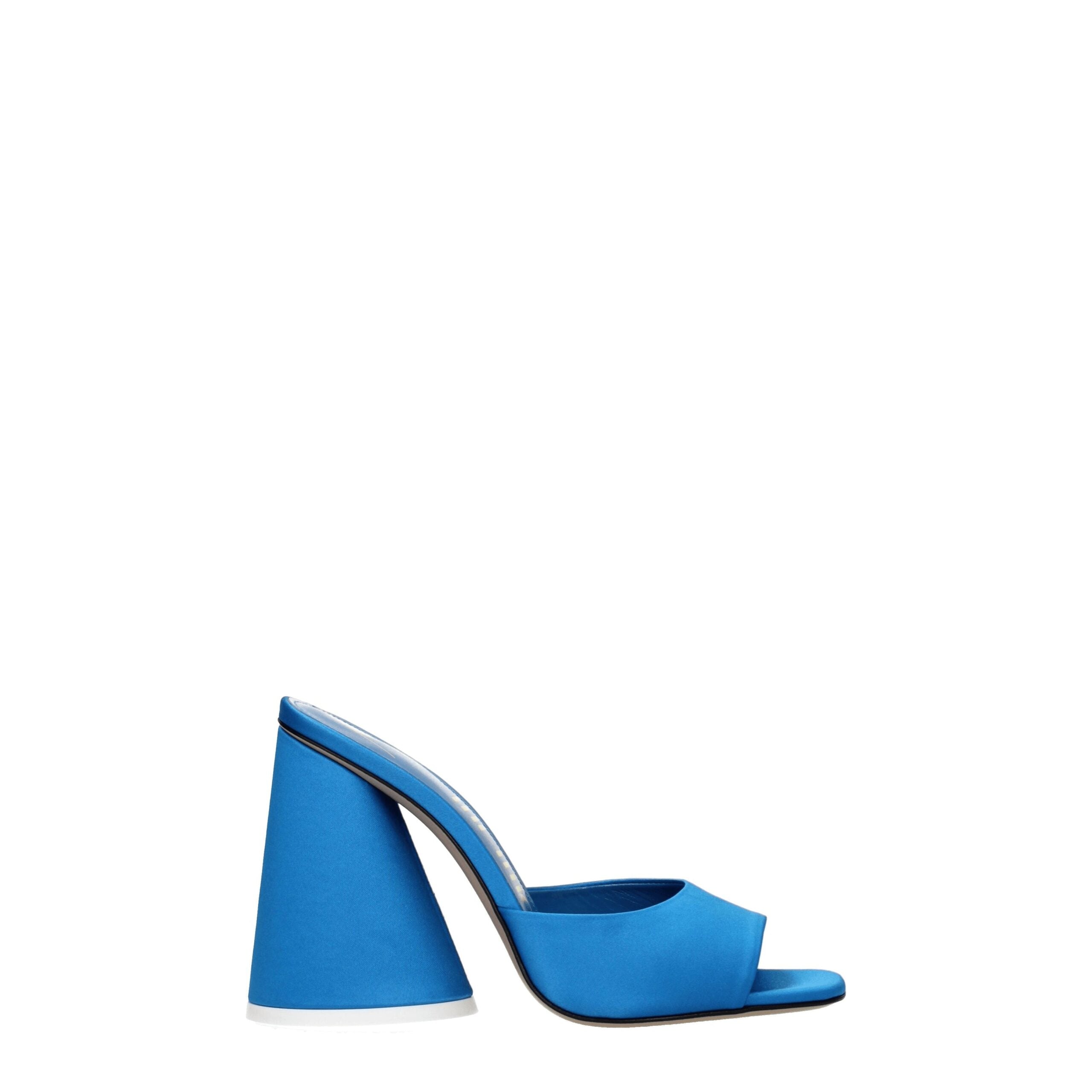 The Attico blue Satin Women's Sandal