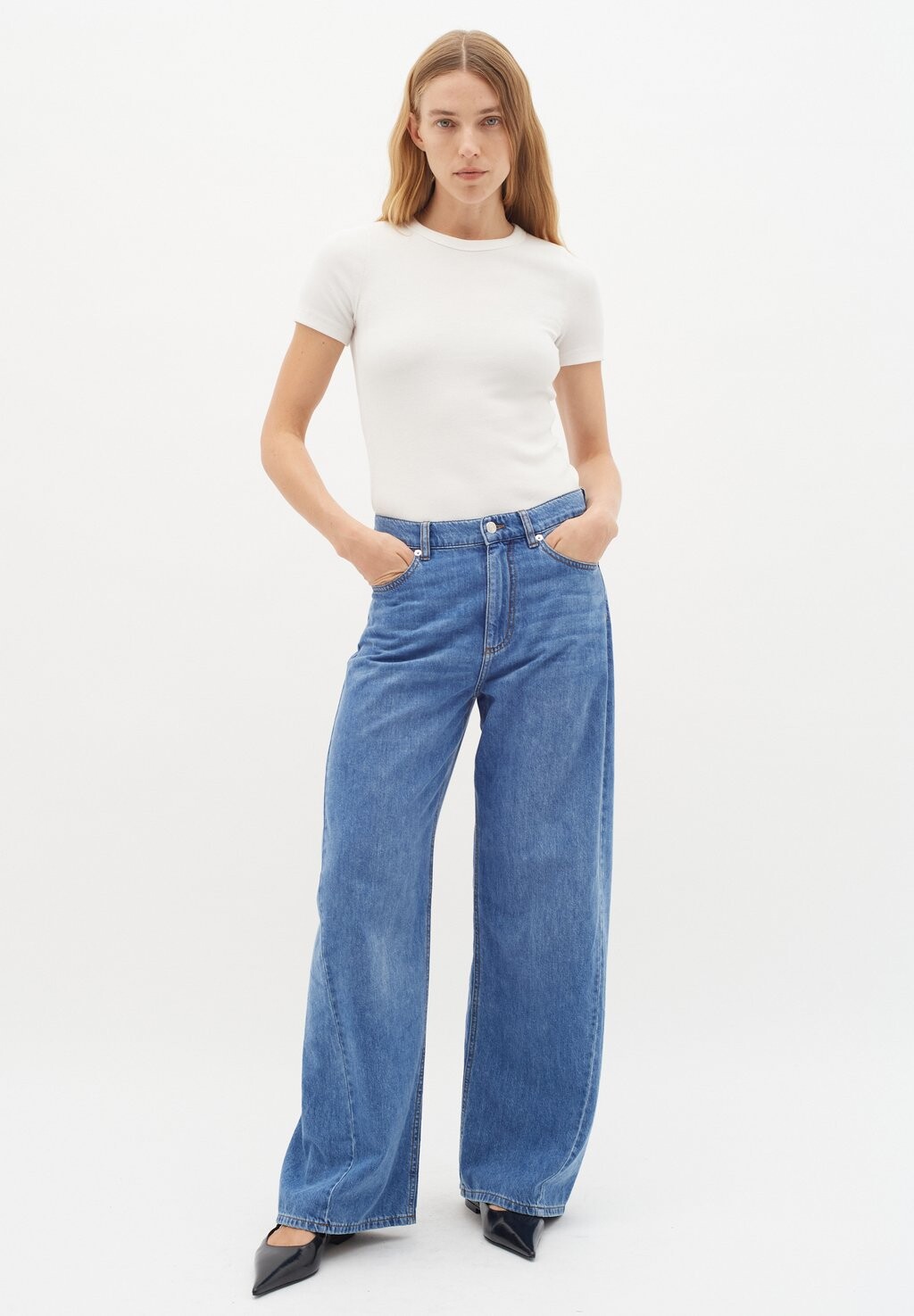 

Простая футболка LOLAH InWear, цвет Whisper White