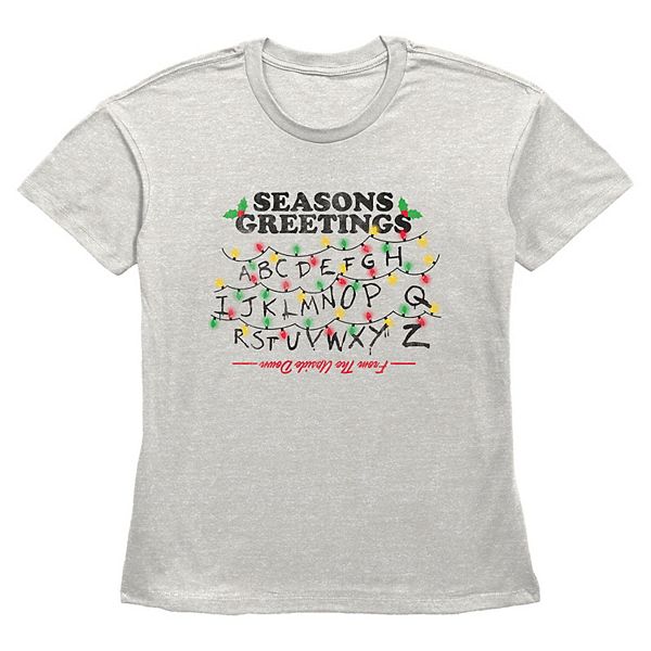 

Футболка с принтом Women's season's greetings from the upside down Licensed Character