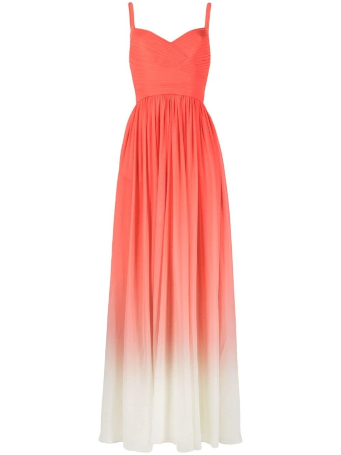 

Elie Saab шелковое платье с эффектом градиента, красный