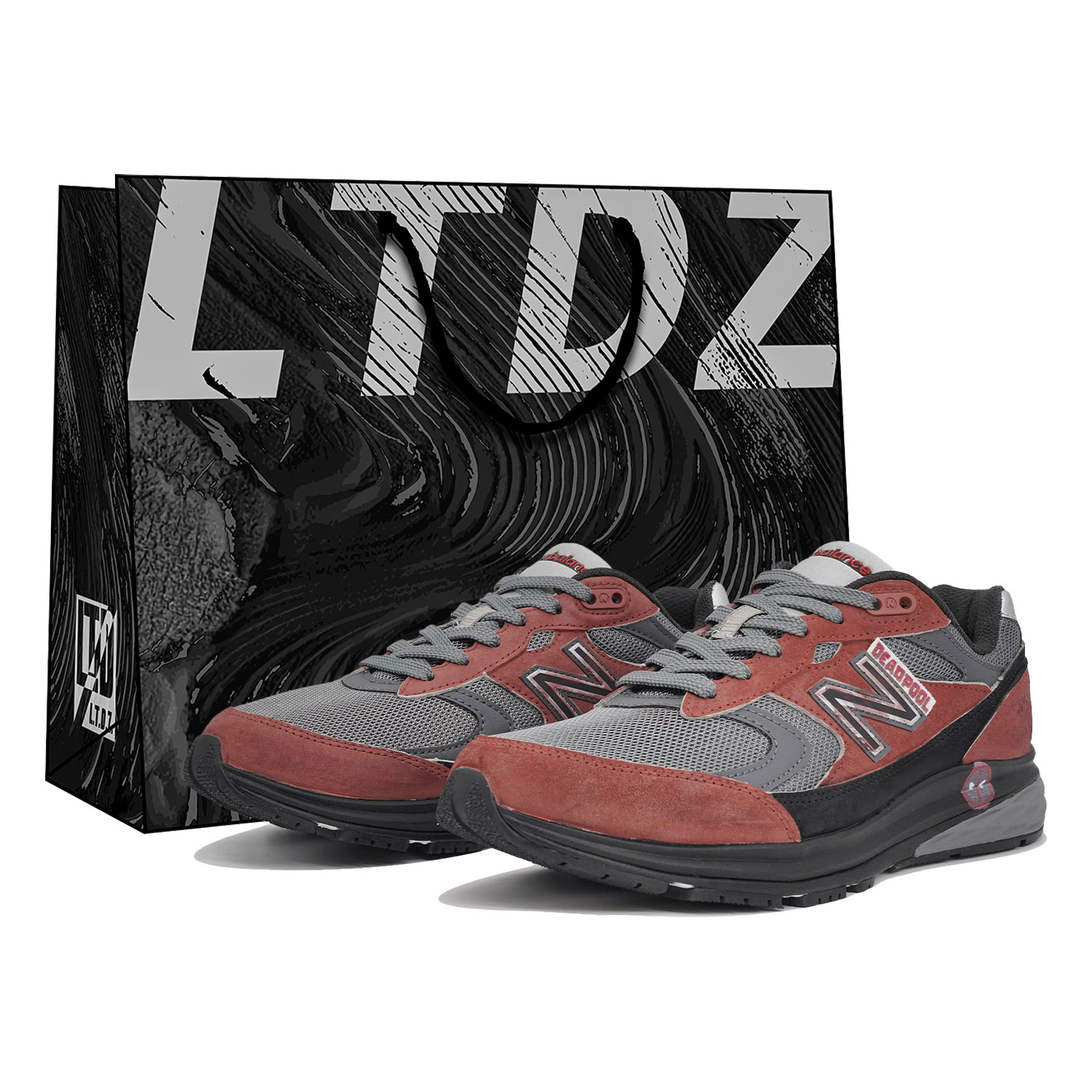 

New Balance Кроссовки для бега с низким верхом, износостойкие, серии 880, мужские, серо-красные